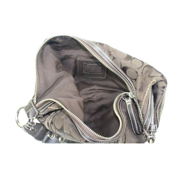 Coach Brown Signature Canvas Hobo Bag - Picture 2 of 6